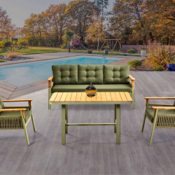 Ela Örgülü Bahçe Koltuk Takımı