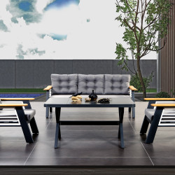 Moon Bahçe Çıtalı Koltuk Takımı